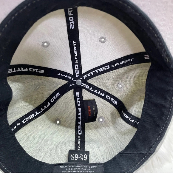 Sm flex fit light gray plain hat - Picture 6 of 9